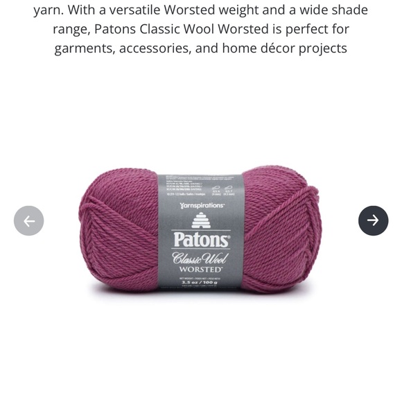 Worsted weight 100% wool - Picture 5 of 5